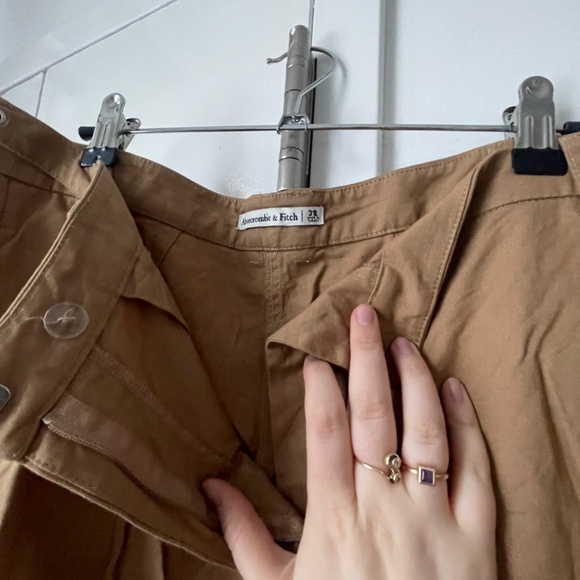 Abercrombie Khaki Wide Leg Trousers, 31L - Picture 2 of 4